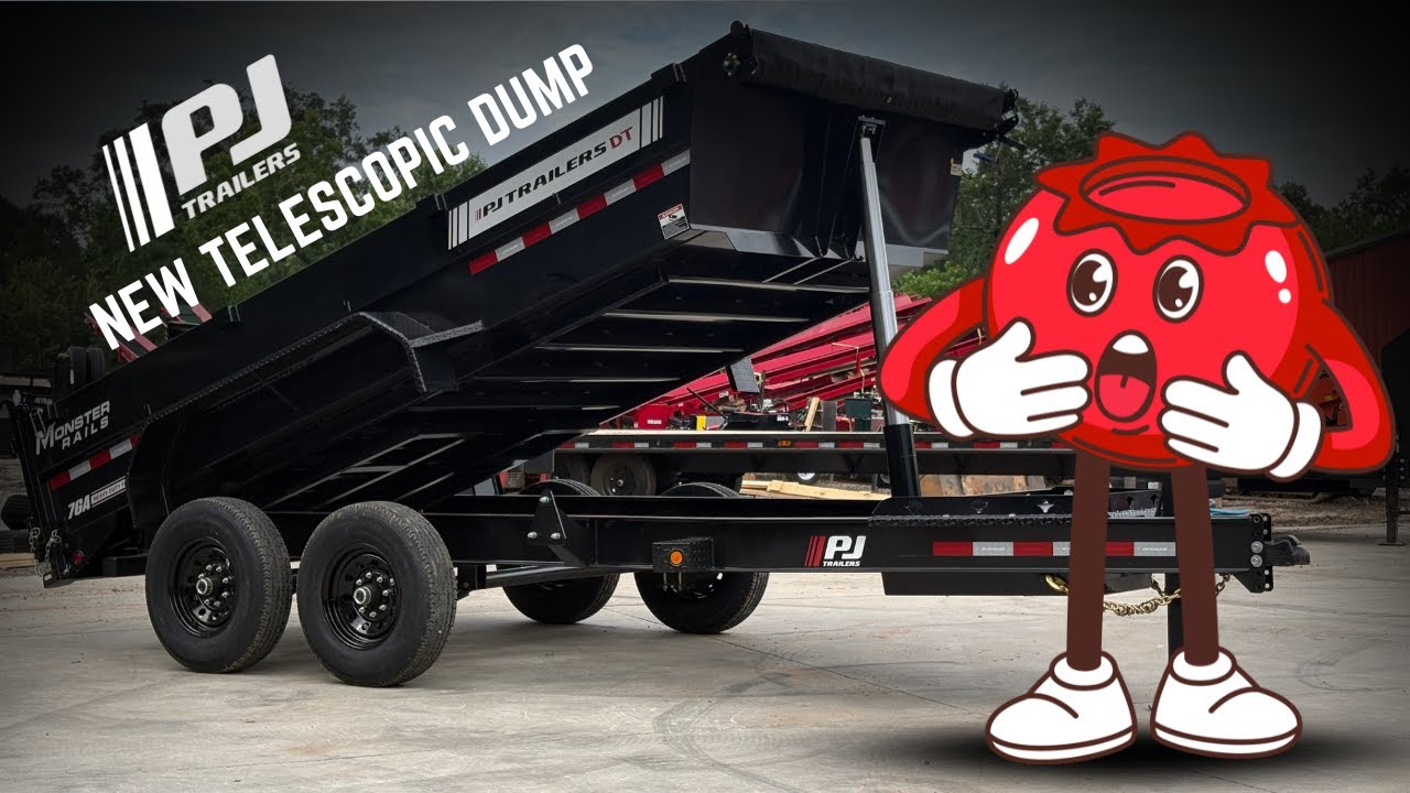 PJ Trailers NEW DT1 5-STAGE TELESCOPIC DUMP | Chipper LLC Trailers and Equipment