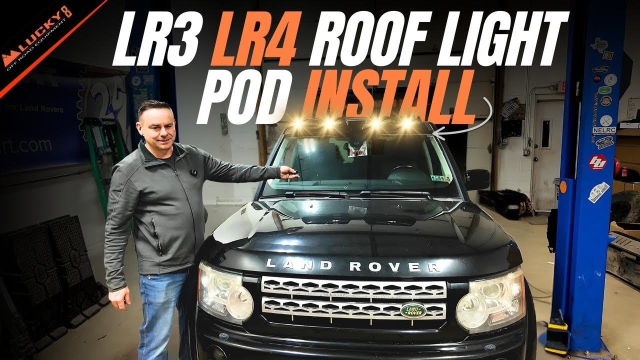 How to Install a Roof Light Pod on Land Rover LR3 LR4 | Lucky8