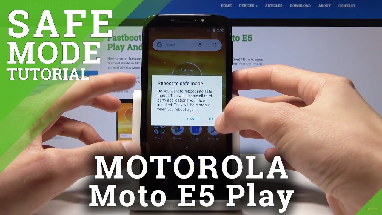 How to Enter Safe Mode on MOTOROLA Moto E5 Play - Enter / Exit Safe Mode
