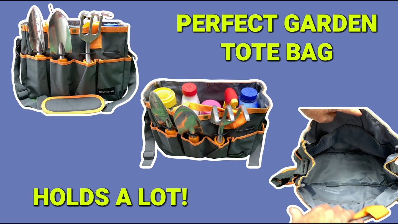 Perfect Garden Tool/Tote Bag with Large Capacity and Multiple Pockets