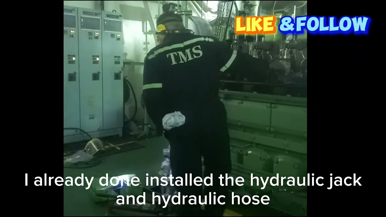 REMOVING CYLINDER HEAD OF YANMAR DIESEL GENERATOR