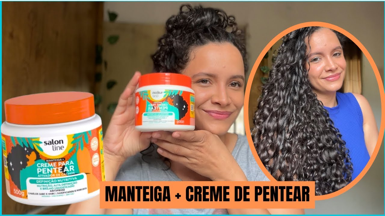 Testei a Manteiga + Creme para Pentear Definição Nutritiva da Salon Line