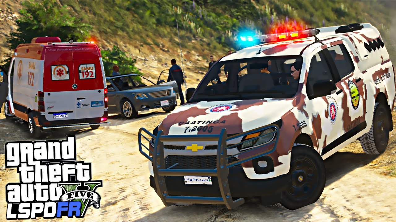 ACIDENTE GRAVE MOTORISTA EMBRIAGADO - PMBA - GTA 5 ROTINA POLICIAL