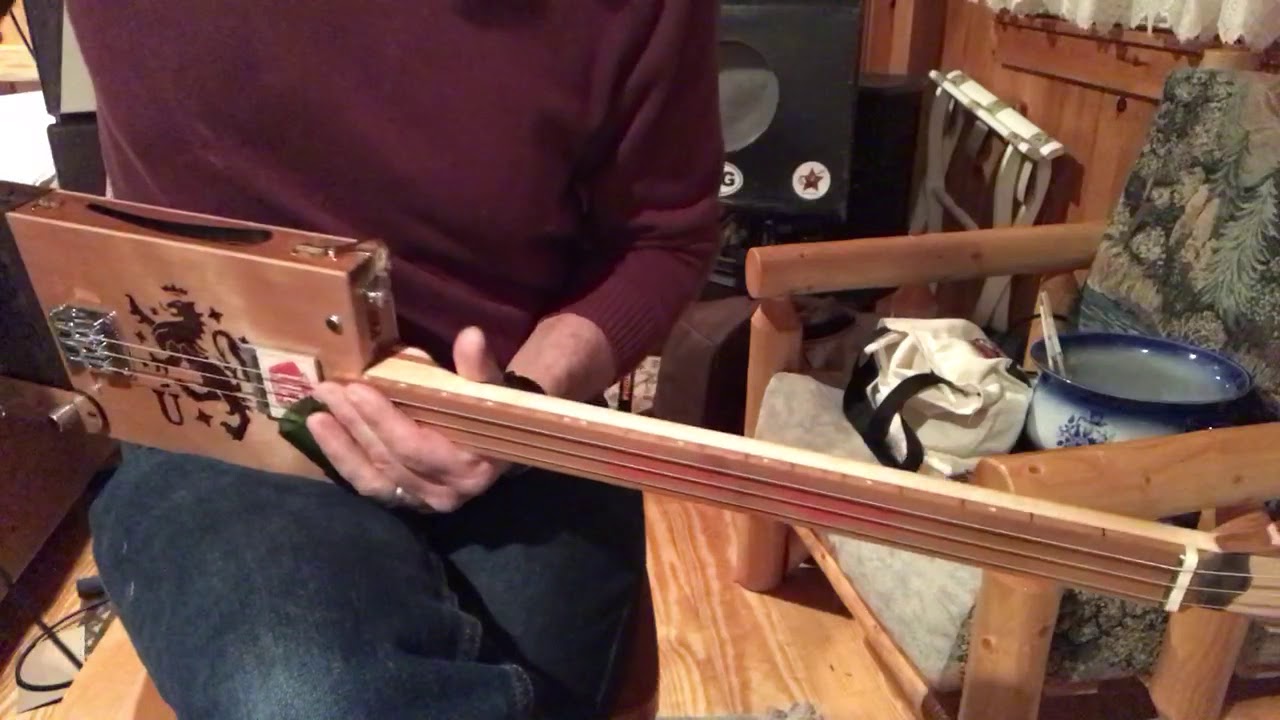 Shake ‘Em on Down Samantha Fish RL Burnside fretless lesson for 3 string fretless Cigar Box Guitar