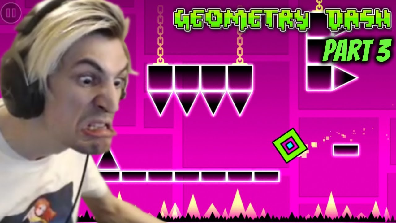 xQc Plays Geometry Dash - Part 3 (with chat)