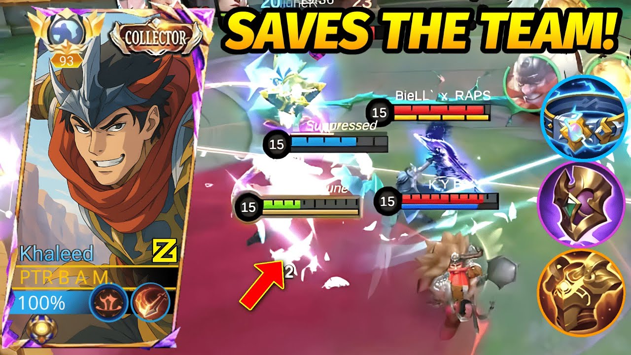 WHEN YOUR TEAM THROWING, PLAY KHALEED ROAM LIKE THIS❗KHALEED ROAM GAMEPLAY 2025 - MLBB