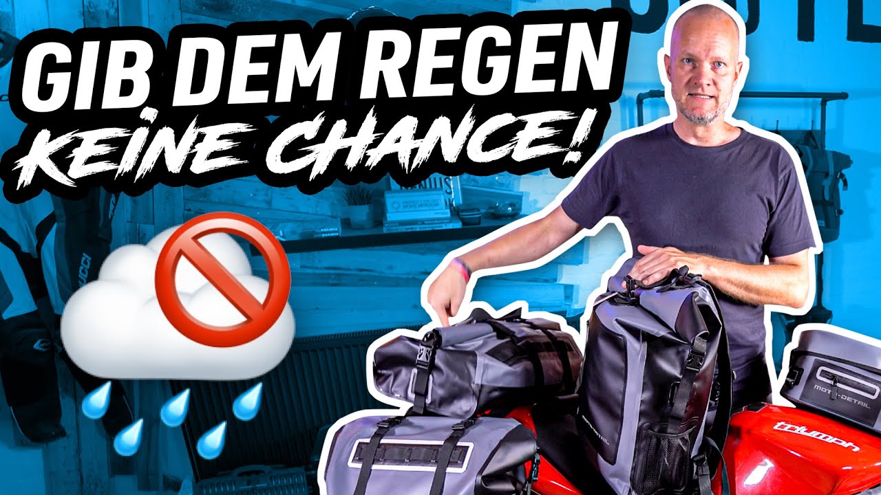 Komplett DICHT auf REISEN – die wasserfeste Gepäckserie von Moto-Detail