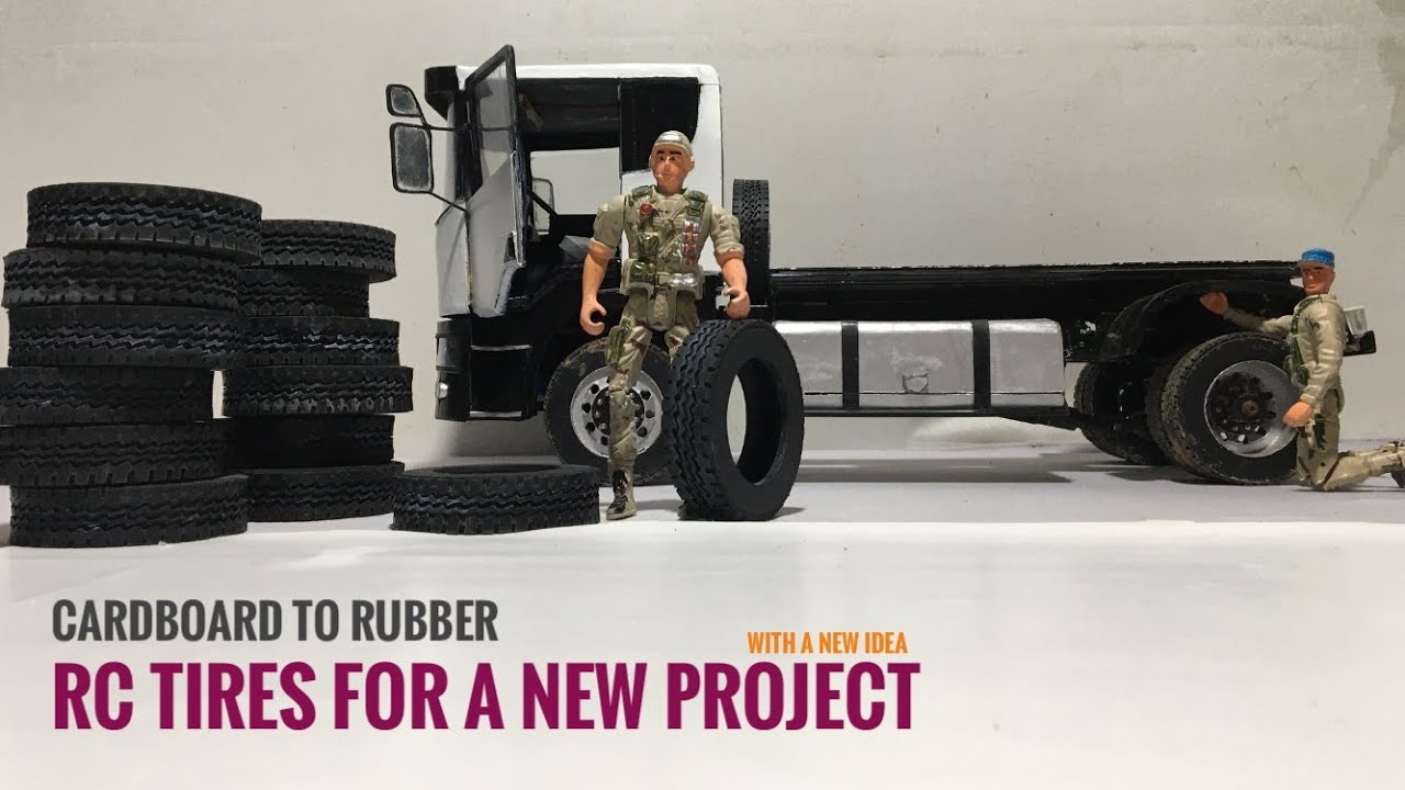 How to Make RC Heavy Construction Tractor Truck Homemade RC Car Project #1 Tire Rubber