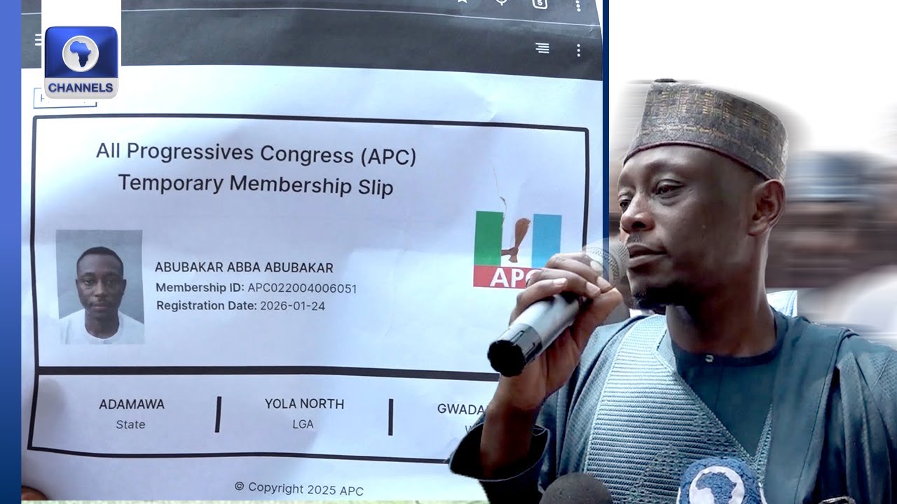 Ex Vice President’s Son Abba Atiku Abubakar Register As APC Member In Adamawa State