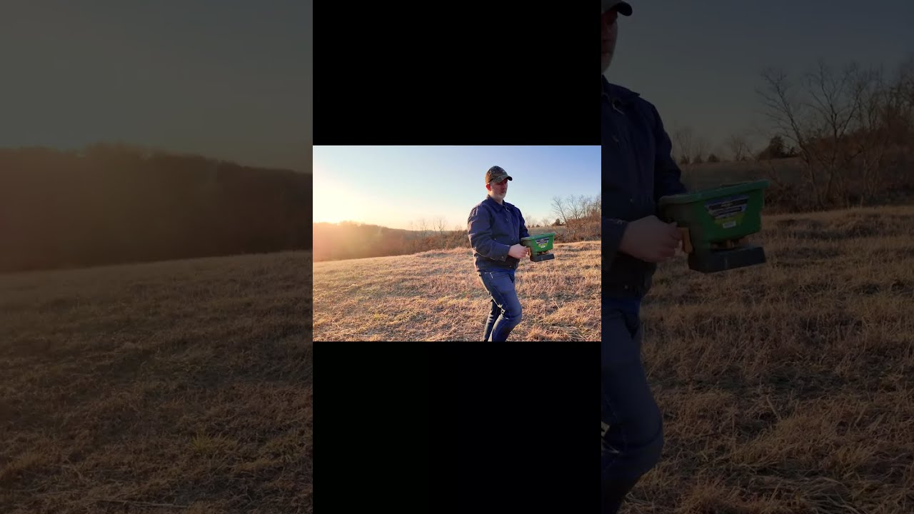 SEEDING OUR PASTURE #hayfields #seeding #homesteading #homestead #farming