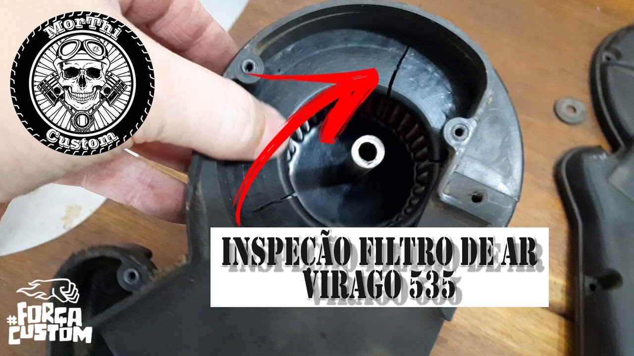 Inspe&ccedil;&atilde;o Filtro de Ar: Virago 535