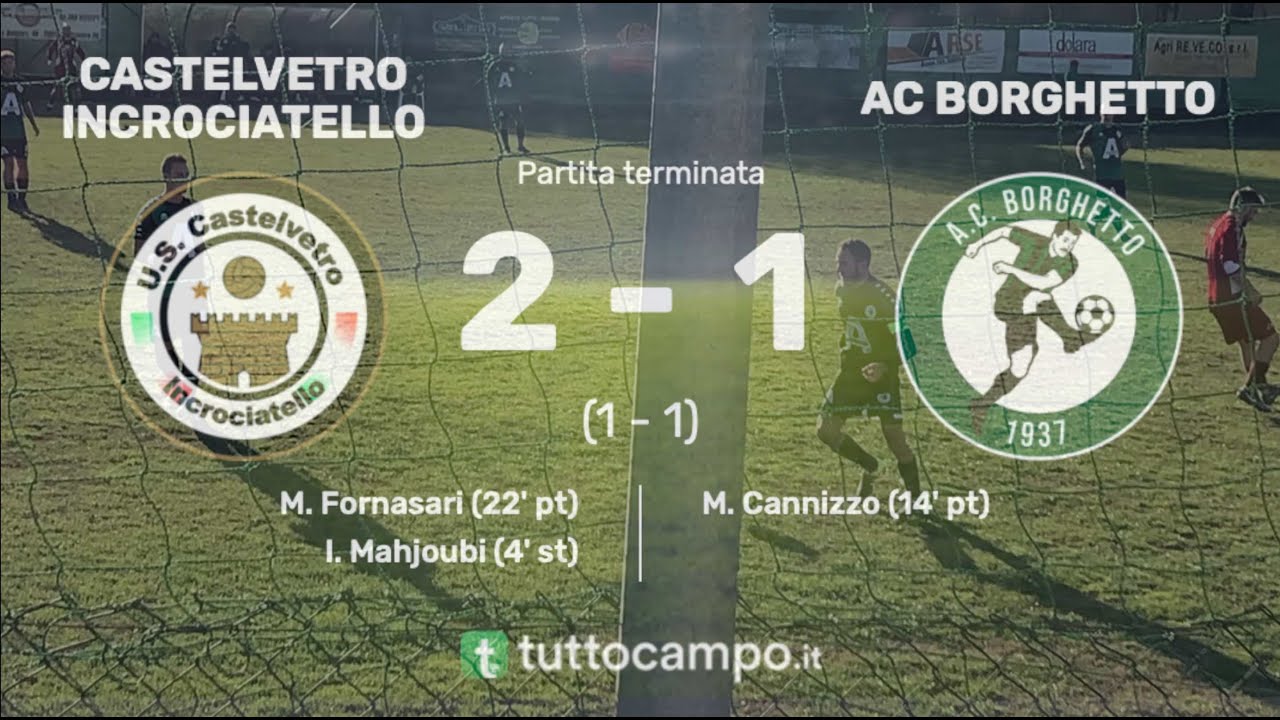 CASTELVETRO - BORGHETTO 2-1