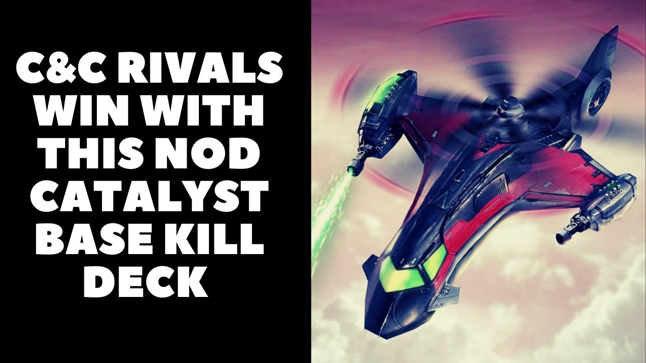 C&C Rivals: Nod Catalyst Gunship Base Kill With Commentary