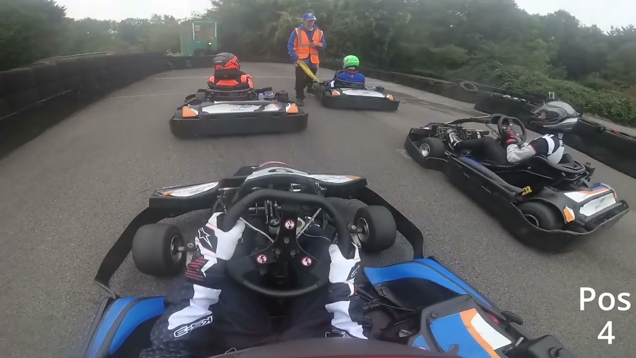 Changing conditions and rain!! Castle combe junior karting championship round 4