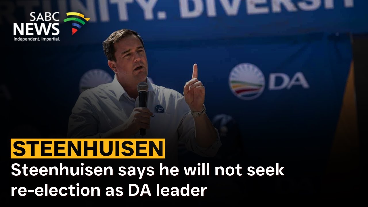 Steenhuisen says he will not seek re-election as DA leader