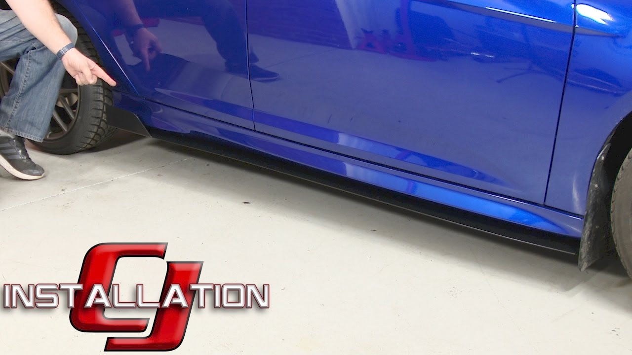 Focus ST Rally Innovations Side Skirt Splitter Matte Black Aluminum Pair 2013-2018 Installation