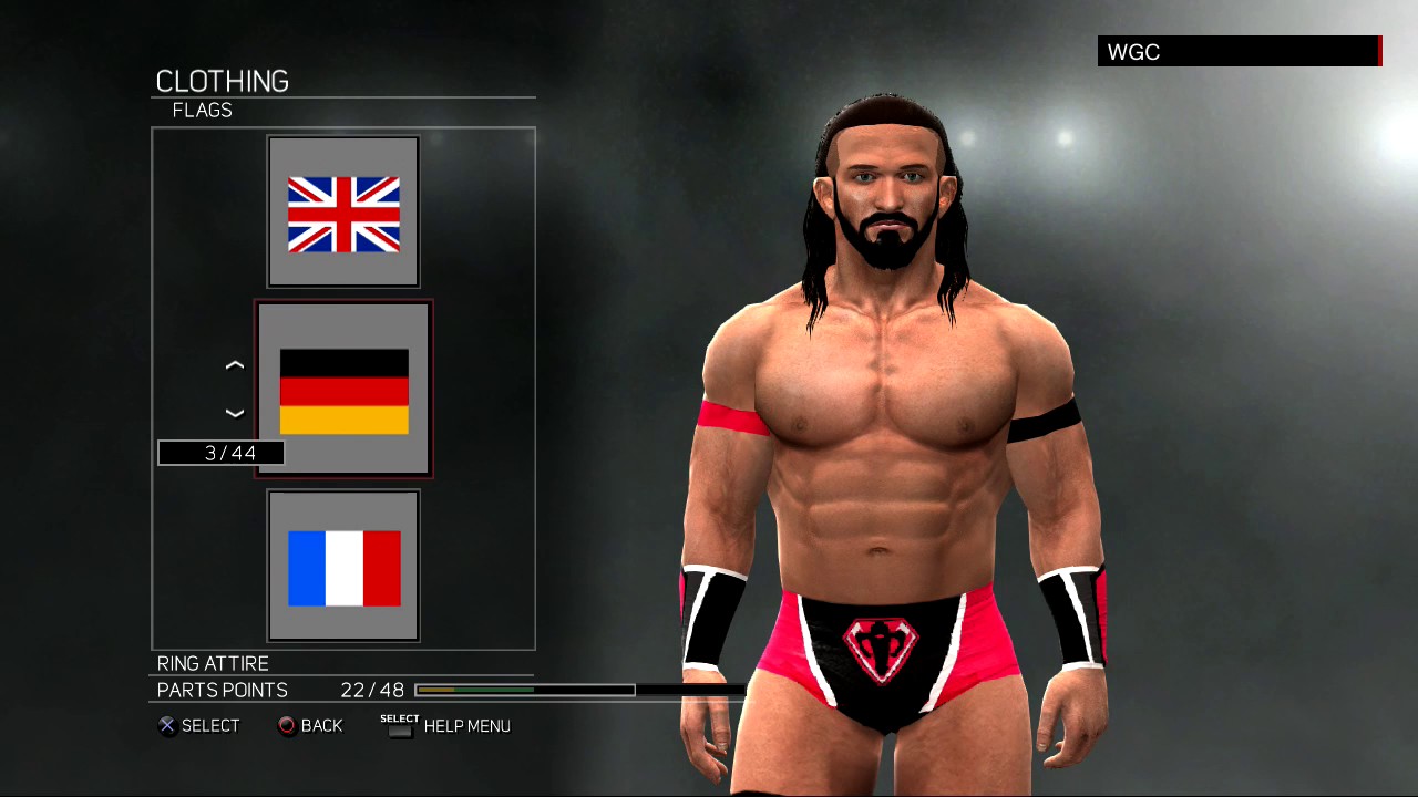 WWE 2K17:Neville(Heel) CAW formula(Xbox 360/PS3)