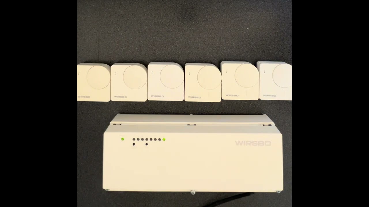 Wirsbo CoSy Radio system test, er filmet p&aring; hoved, s&aring; thubs up ligner down, men anl&aelig;ghget virker