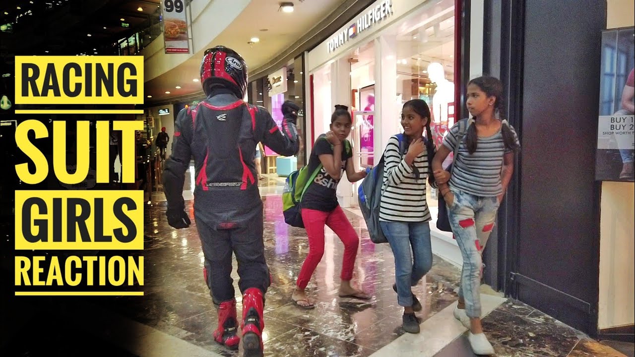Racing Suit Walk in Shopping Mall -- EPIC GIRLS REACTION 😱 | Revolt
