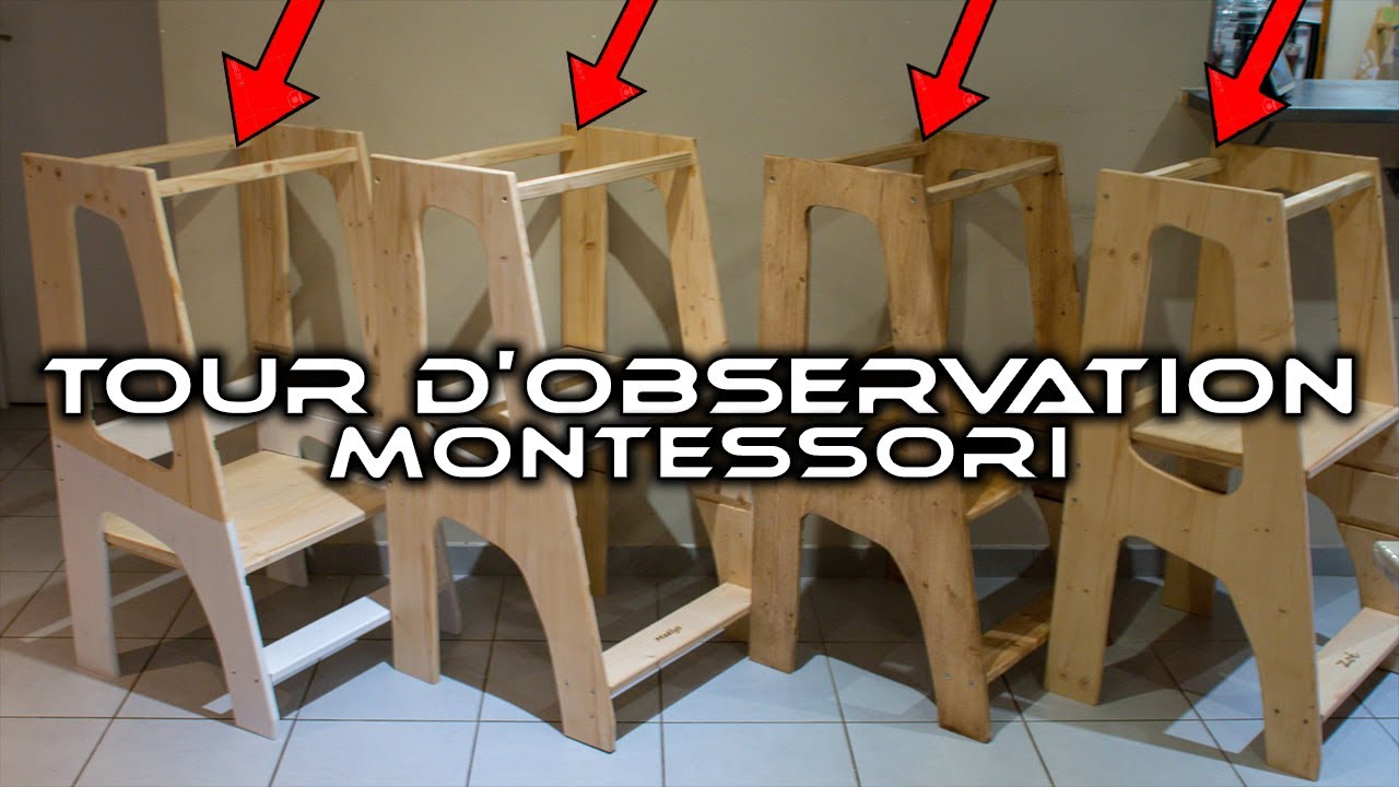 Création - Tour d'observation montessori réglable