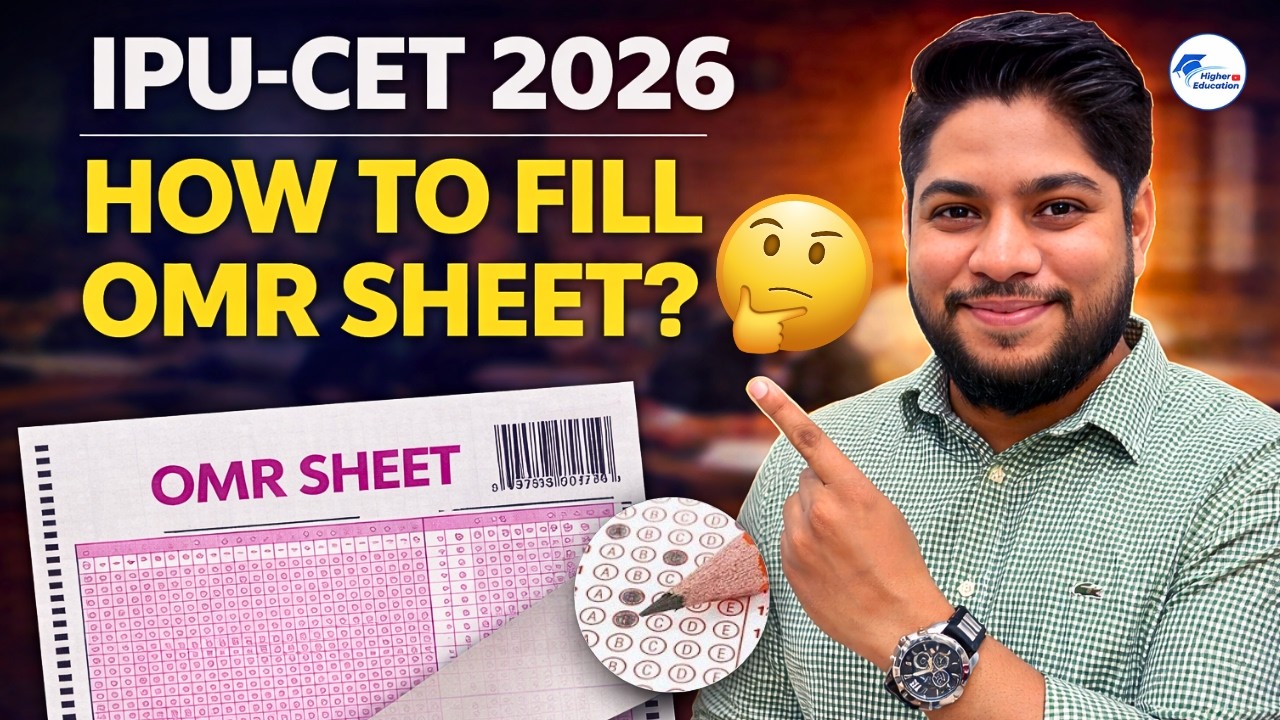 IPU CET 2026 OMR Sheet Filling Guide 🔥 Important Exam Instructions