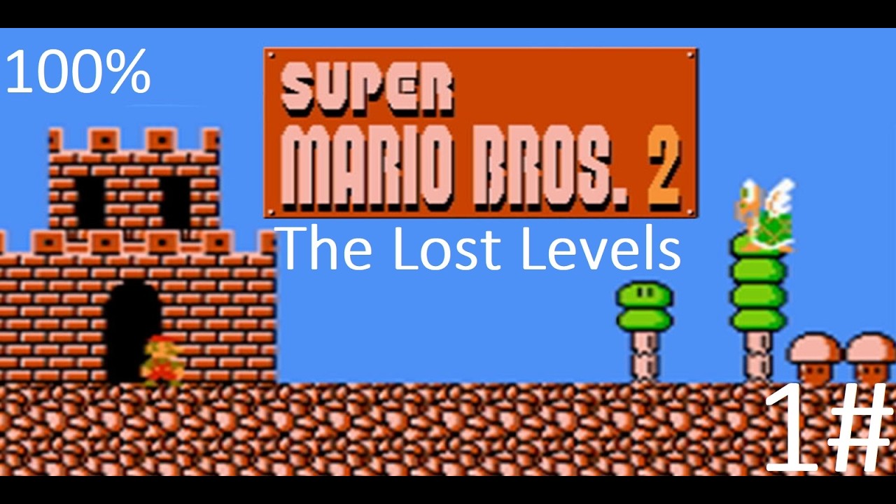 Oto prawdziwa 2 część Mario trudniejsza część. - Super Mario Bros 2 The Lost Levels 1# (100%)