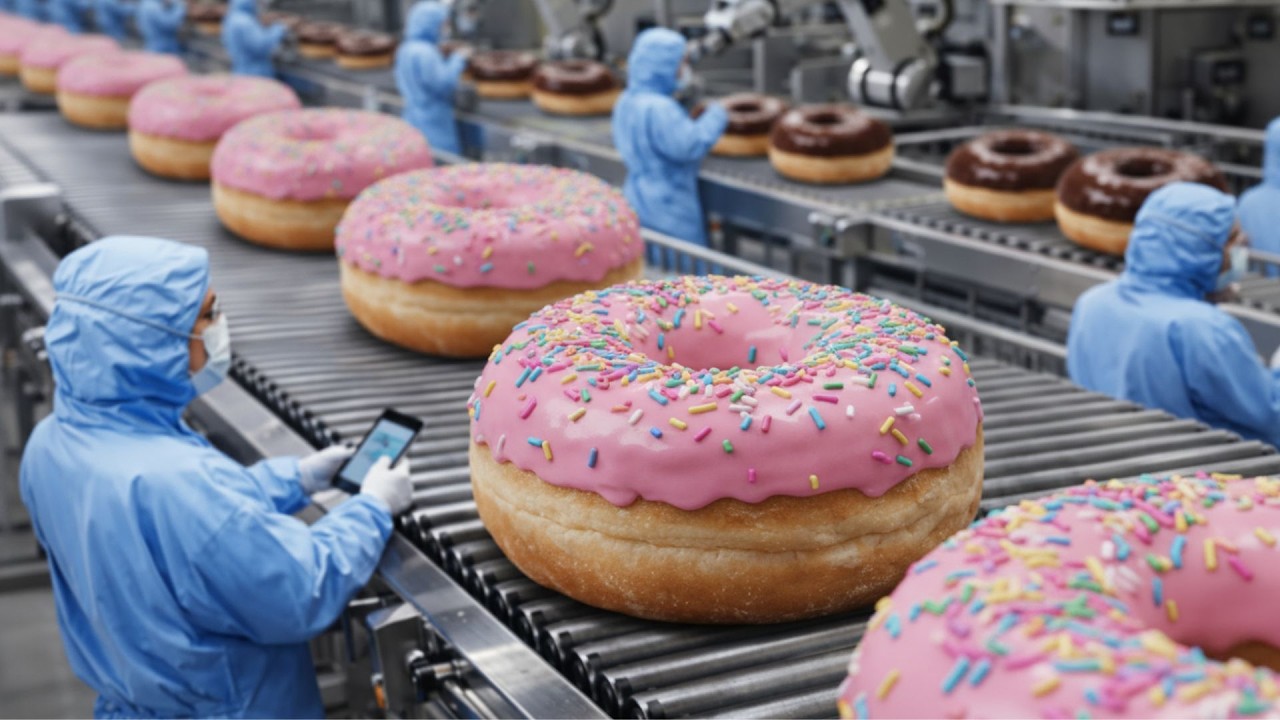 Inside the Mega Donut Factory How Thousands of Donuts Are Made Every Day! (Full Process)