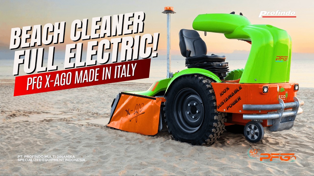 PFG X-AGO Electric Beach Cleaner | 100% Electric, Zero Emission Performance
