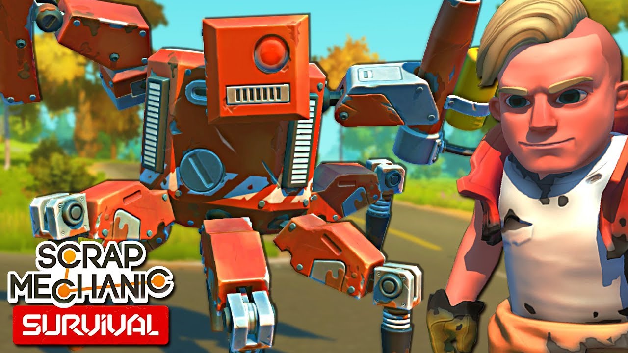ATAK NAJWIĘKSZEGO ROBOTA W GRZE! | SCRAP MECHANIC SURVIVAL PL #6