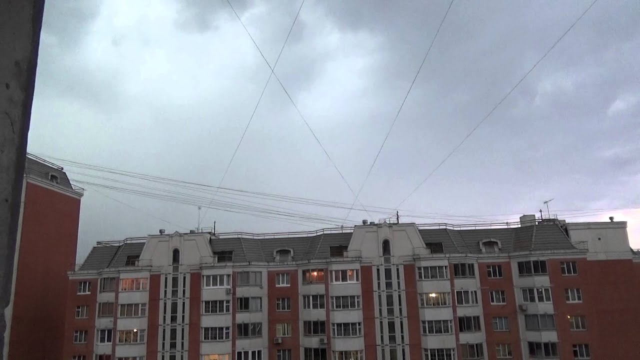 Гроза в Москве 27 Июля 2015/Thunderstorm in Moscow 27 July 2015