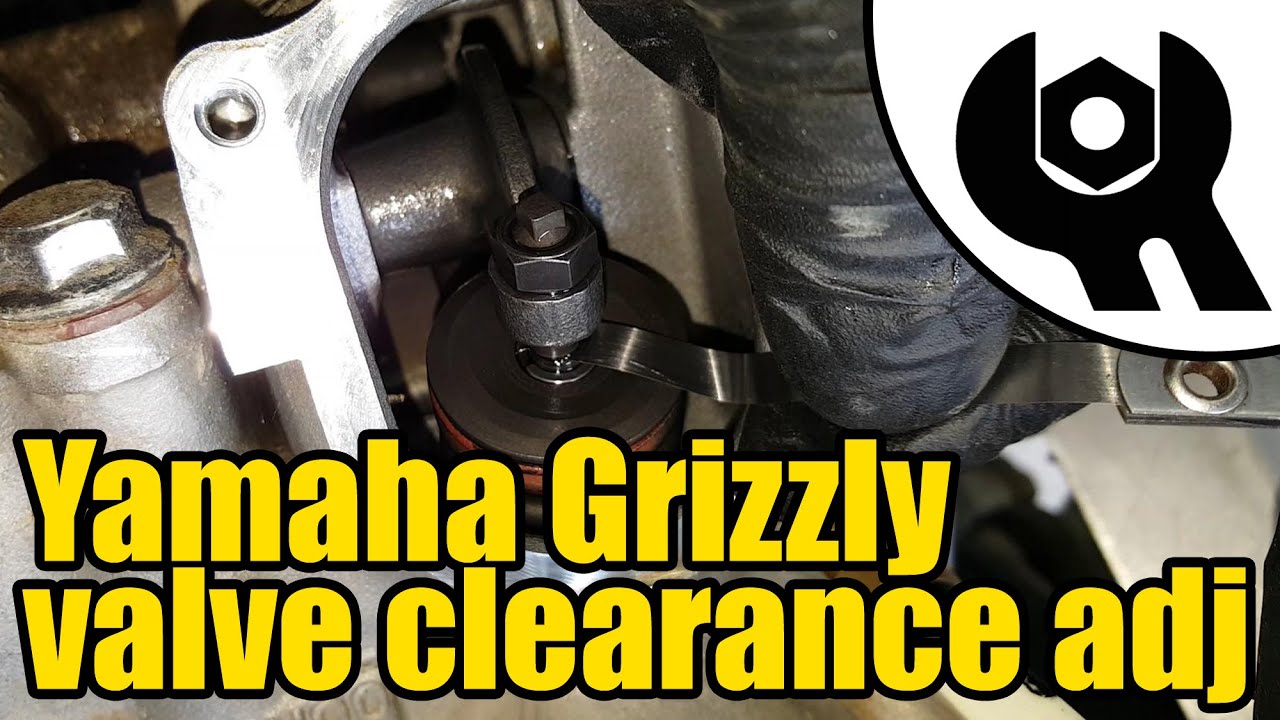Yamaha Grizzly 450 - valve clearance adjustment #1806
