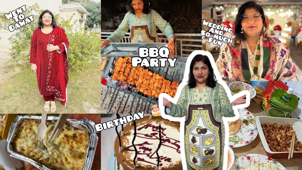BBQ party at my home and Went to a dawat and full day fun routine with Afshan Life❤️