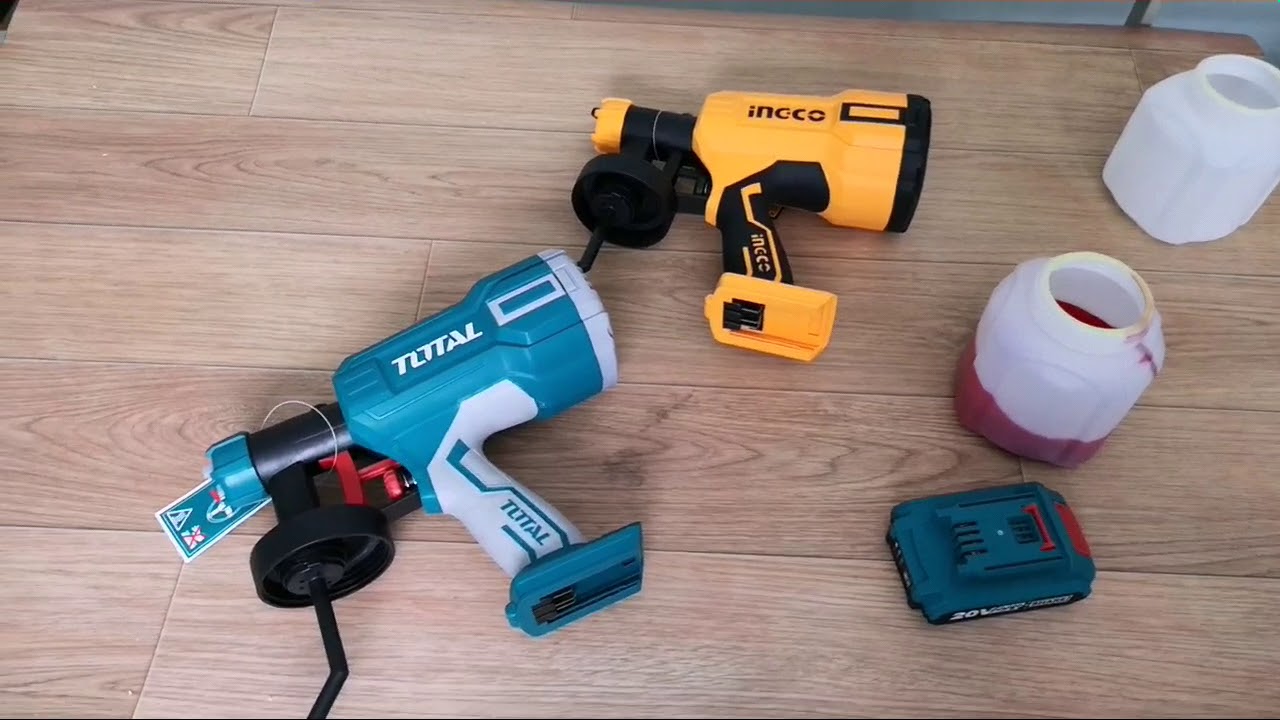 Test Máy phun sơn dùng Pin 20v INGCO, TOTAL hàng quá chất luôn anh em. /nguyenchidam