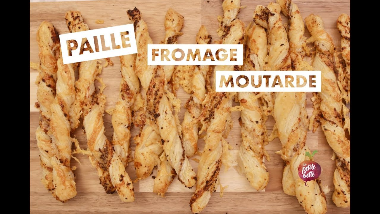 PAILLE FROMAGE MOUTARDE 🧀Recette facile rapide petite bette