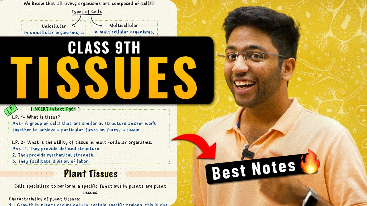 Class 9th Science TISSUES Notes 🔥 @ShobhitNirwan17