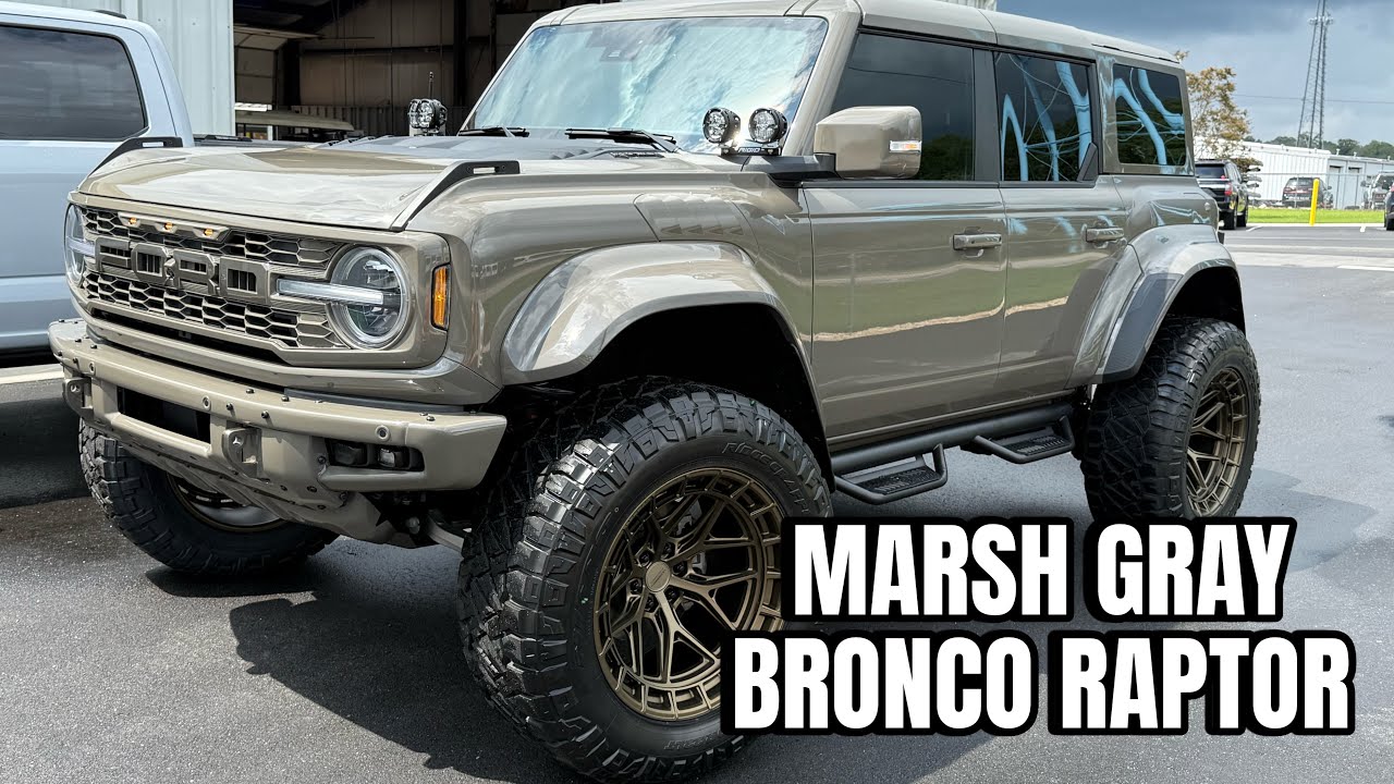 2025 MARSH GRAY Akins Ford BRONCO RAPTOR INDO & GLACIER GRAY F450 PLATINUM RESERVE