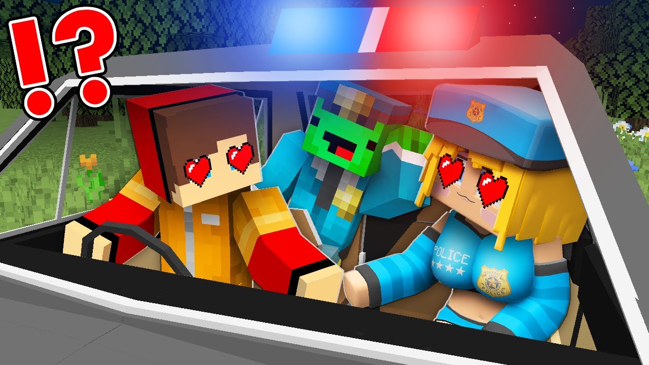 Mikey POLICE caught JJ PRISONER and POLICE Girl? A sad CAR TRIP in Minecraft - Maizen