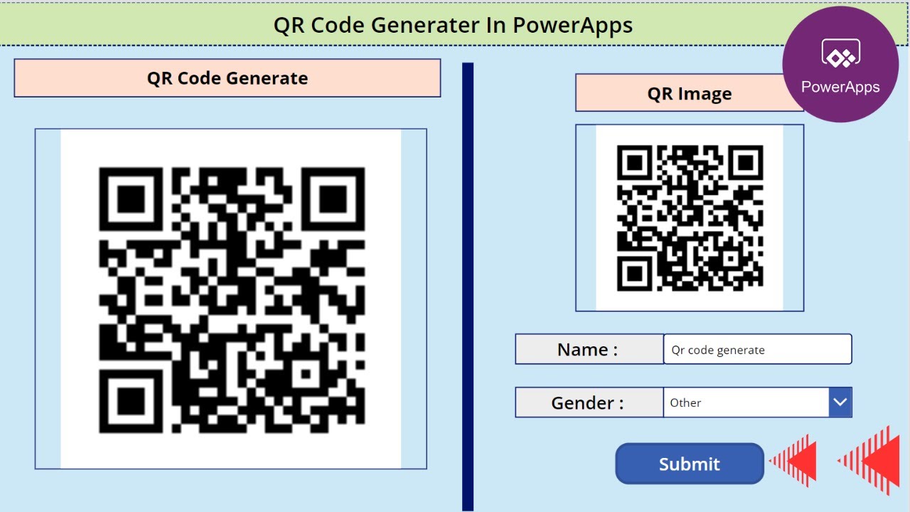 Generate QR Code Using Modern Functions And QR Image API in powerapps