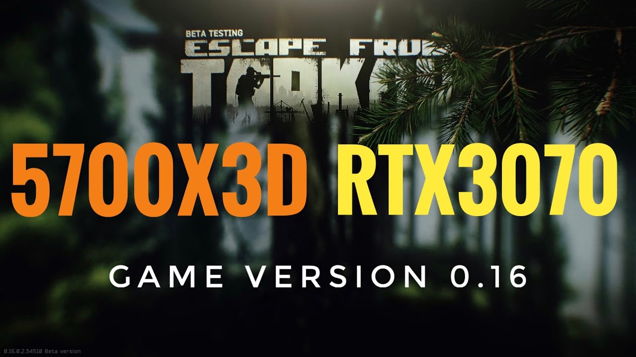 【Escape From Tarkov】5700X3D RTX3070 DDR4-3200 /Ground Zero