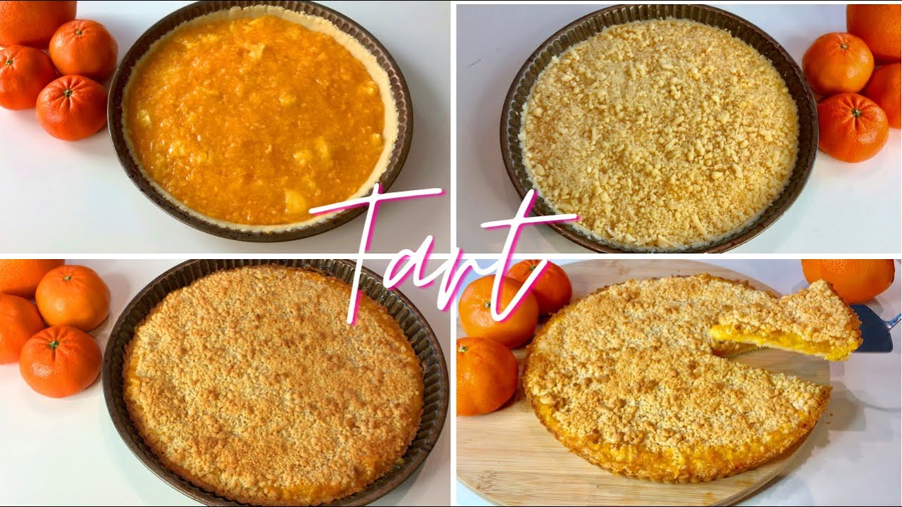 Przepyszna tarta z mandarynkami🍊🍊- A delicious tart with mandarins - الذ تارت باليوسيفي