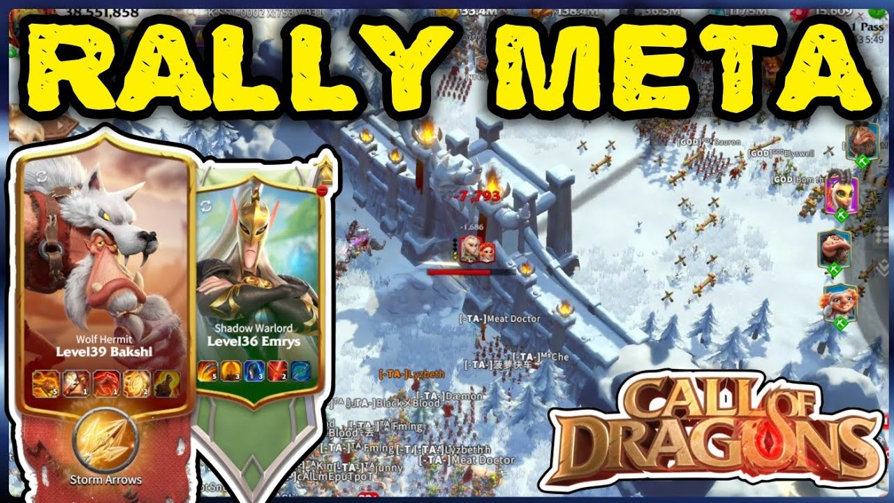 Call of dragons - rally meta | Take pass & zero cities | Deadly barricades
