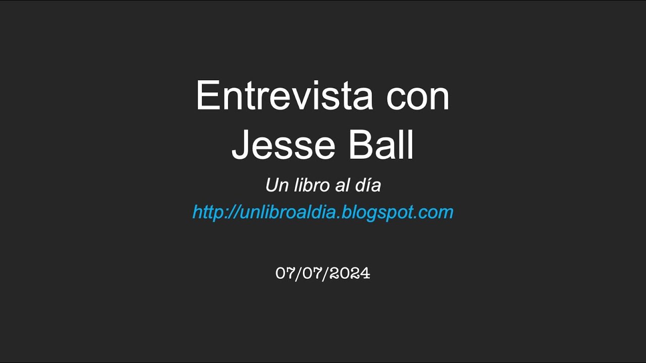 Entrevista con Jesse Ball