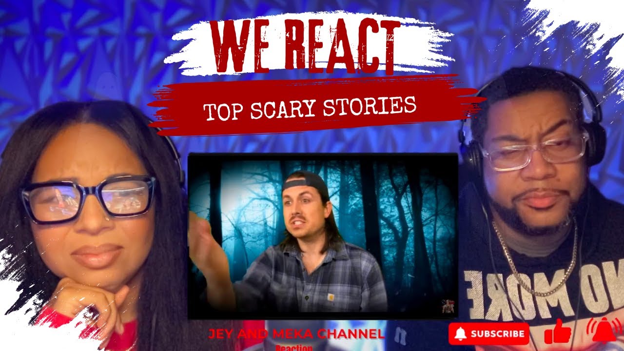 Jey and Meka React to: A MAN IN THE WOODS AND A GIRL WITH NO FACE! (Spooky Stories Mr. Ballen)