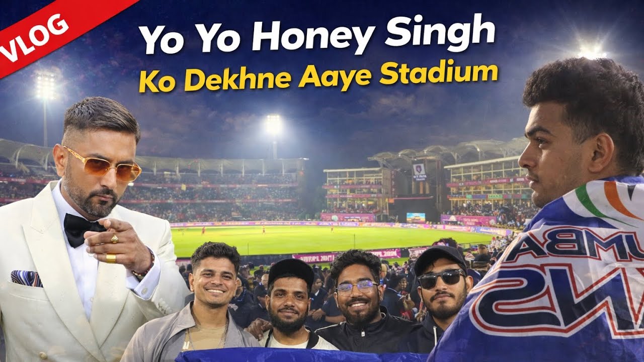 Yo yo honey Singh Ko dekhane aaye stadium🥳