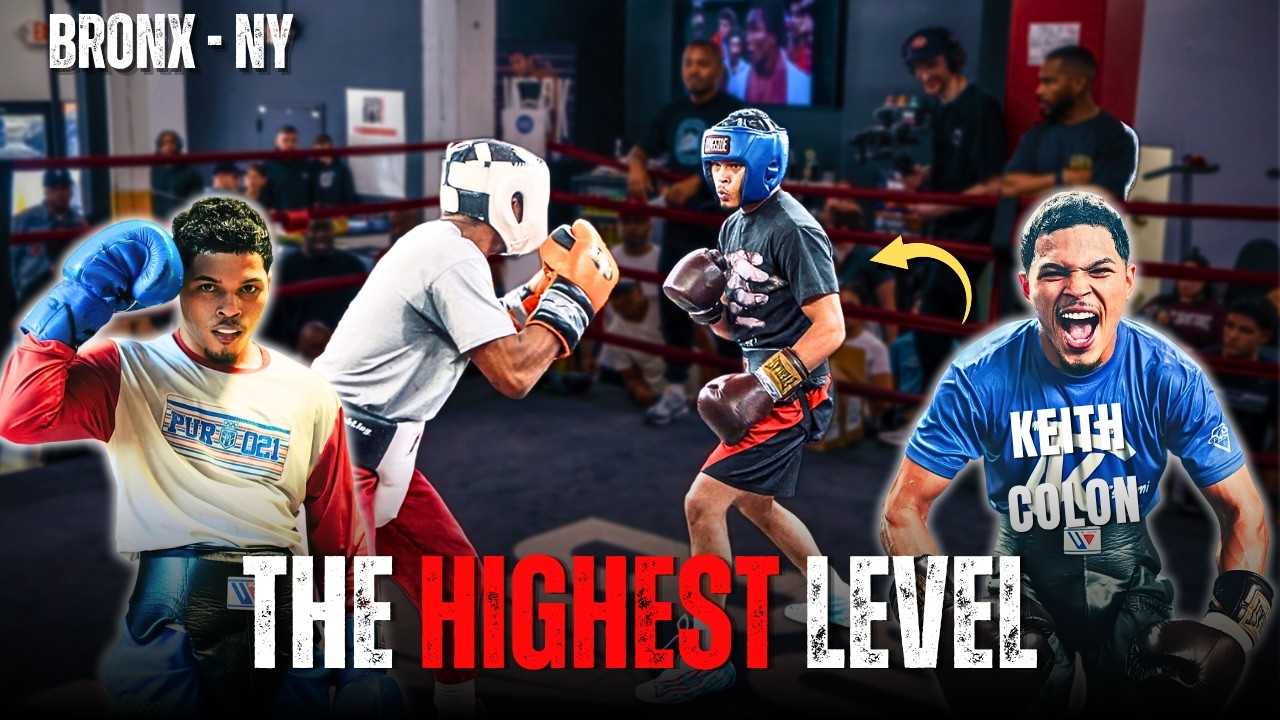 CRAZY WORK! Pro Boxer RUNS CIRCLES Around Opponent In TOUGH Sparring!