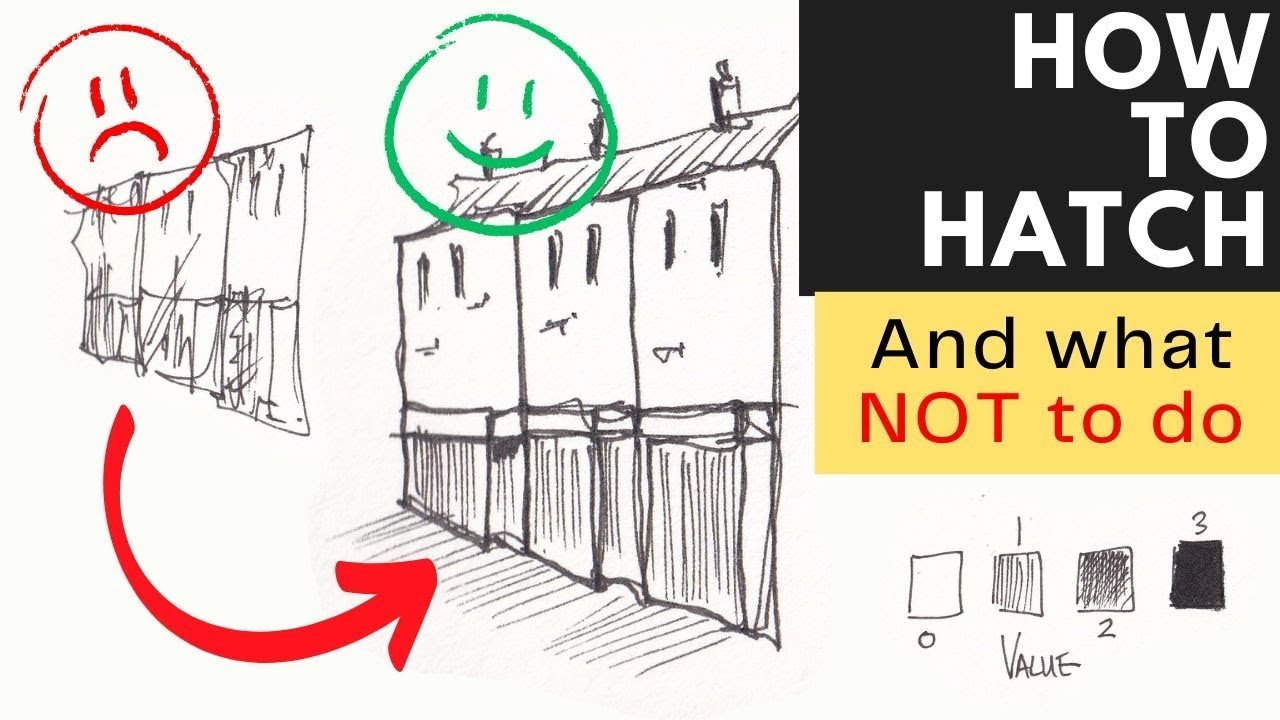 Hatching in Ink Drawing and Sketching - Surprisingly Important!