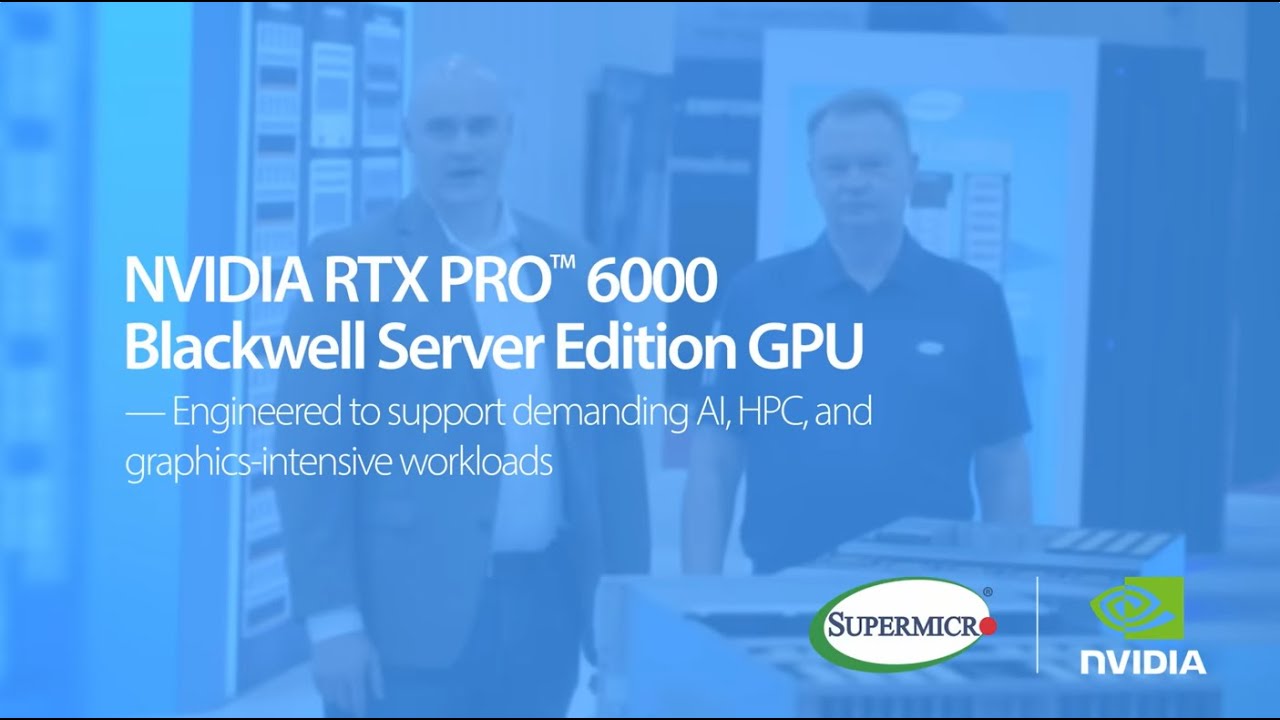 Графический процессор NVIDIA RTX PRO&trade; 6000 Blackwell Server Edition