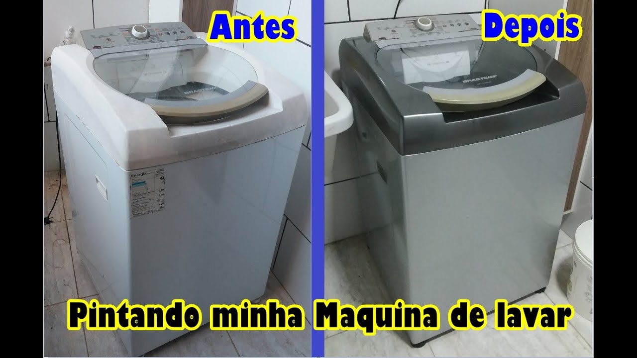 Pintando minha maquina de lavar Brastemp 11kg - FAIEPPI