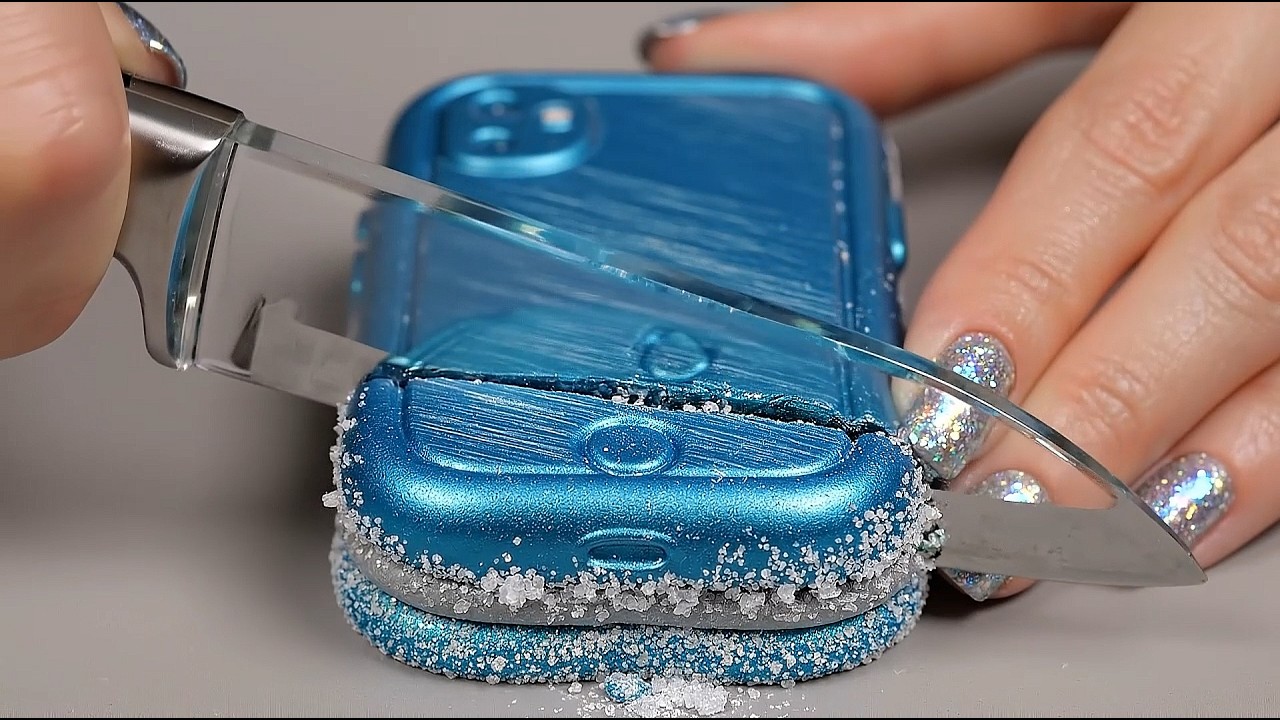 ASMR Glass Knife🔪 Cutting Jelly & Candy Gadgets. Honey & Juice Flowing #asmr #cuttingasmr #candyasmr