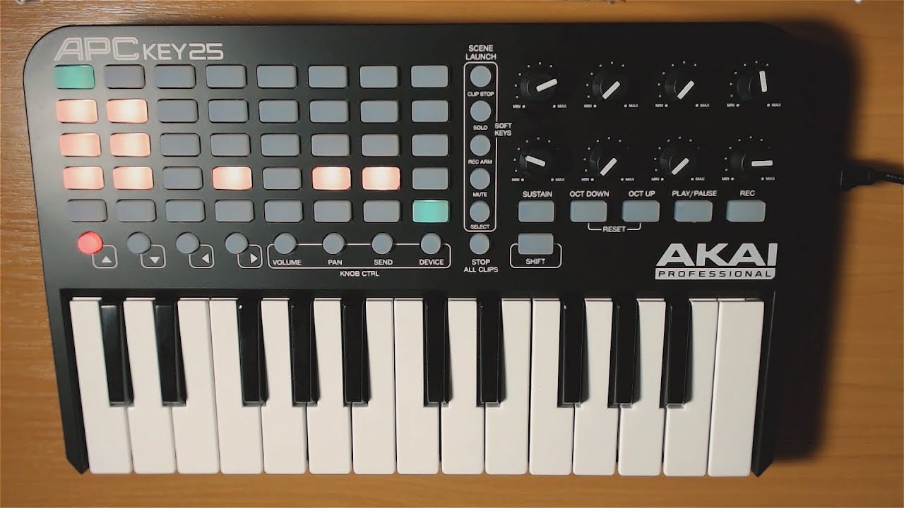 Playing around in Ableton with Akai APC Key 25